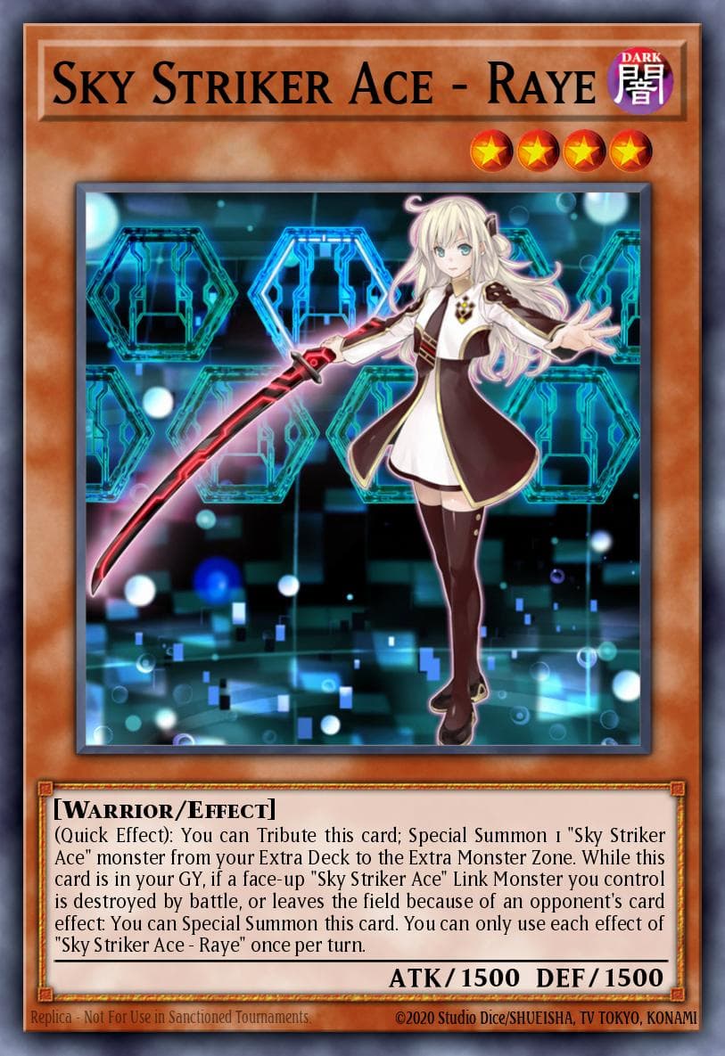 Sky Striker Ace - Raye card art