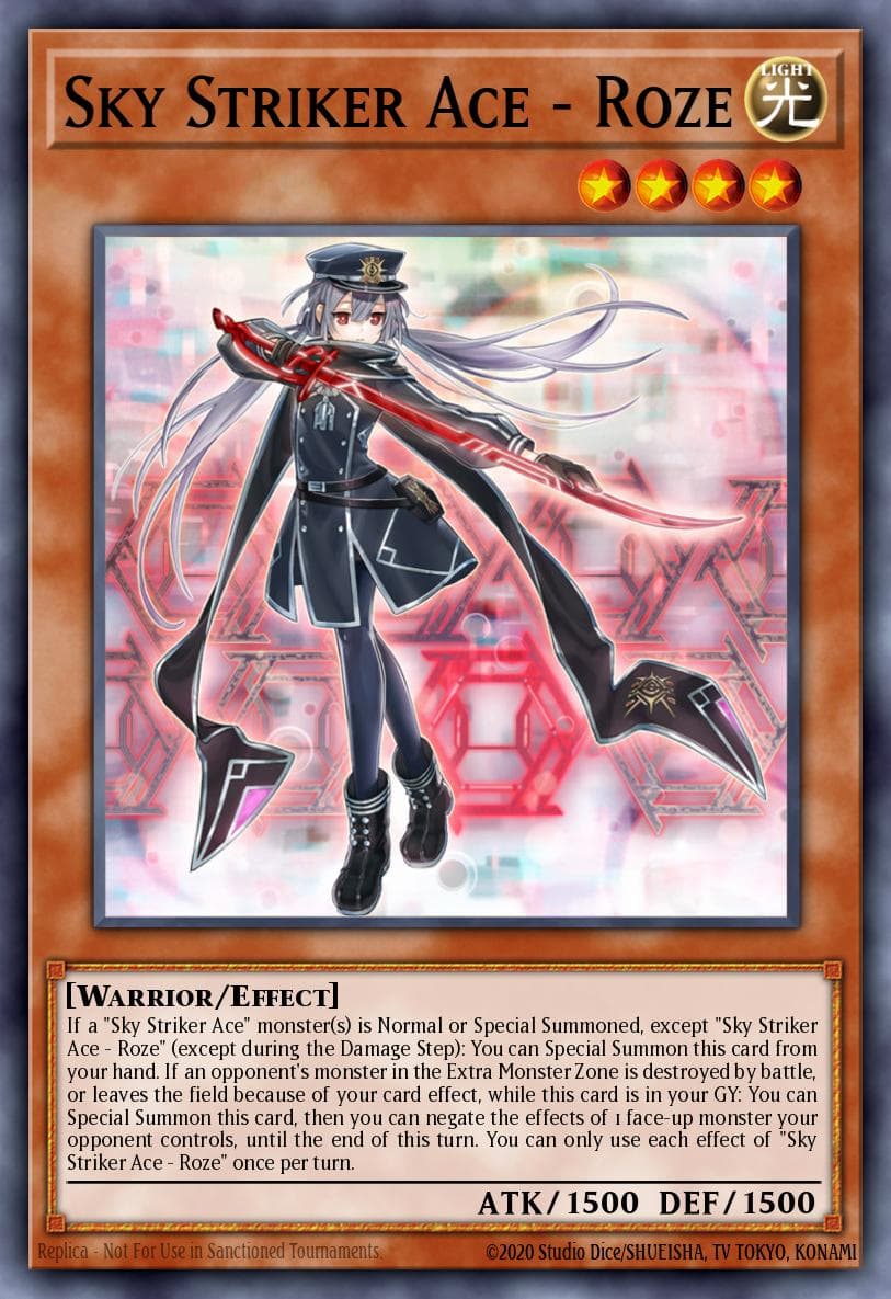 Sky Striker Ace - Roze card art
