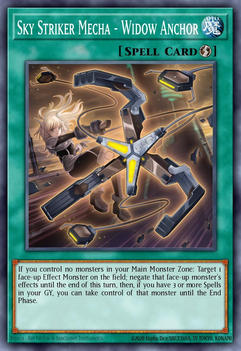 Sky Striker Mecha - Widow Anchor card art